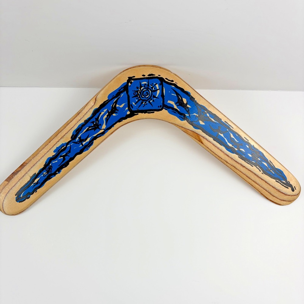 Channel Craft Spirit of Wind Wooden Boomerang Made in the USA 25 Yards Left Hand